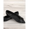 cierne damske baleriny spicate T513 black 8