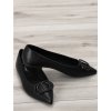 cierne damske baleriny spicate T513 black 4