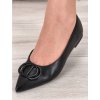cierne damske baleriny spicate T513 black 1