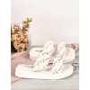 biele damske slapky na platforme SS 131 white 1