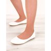 biele damske lakovane balerinky LEI 23 white 4