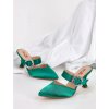 zelene damske slapky na podpatku YX 2 green 1