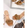 bezove damske sandale na viazanie SF 25 beige 8