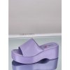 fialove damske slapky na platforme YES 7691 purple 2