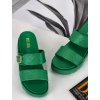 damske slapky na platforme YES 7197 10 green 2