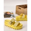 Damske slapky na platforme YES 7197 10 yellow 1