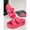 Damske slapky na platforme YES 7197 10 fuchsia 1