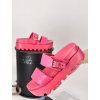 Damske slapky na platforme YES 7197 10 fuchsia 2
