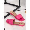 ruzove damske slapky na nizkom podpatku YES 9532 pink 1