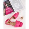 ruzove damske slapky na nizkom podpatku YES 9532 pink 3