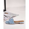 modre damske slapky na nizkom podpatku YES 9532 blue 6