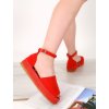 damske espadrilky na platforme V2206 RED 10