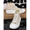 bezove damske clenkove latkove tenisky na platforme A2007 beige 4