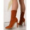 tmavohnede semisove cizmy YES 8011 5 camel 3