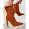 tmavohnede semisove cizmy YES 8011 5 camel 4