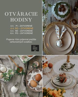 Milé zákazníčky a zákazníci, 🌸 počas veľkonočných sviatkov budeme mať upravené otváracie hodiny. Prajeme Vám príjemné...