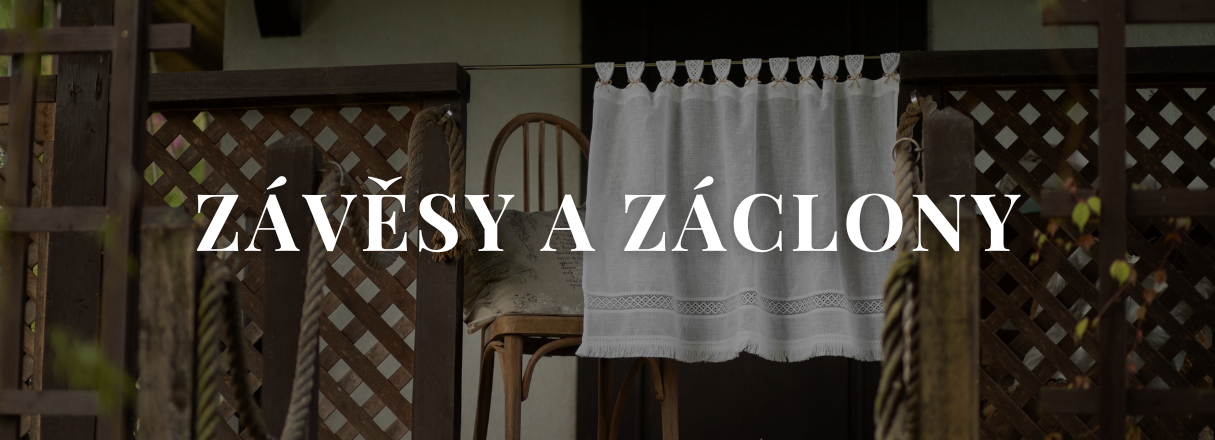 závěsy a záclony