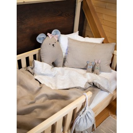 Dětské lněné povlečení Šepot lesa