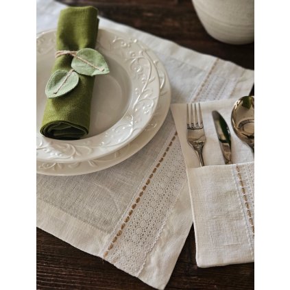 Lněné prostírání Happy Moments