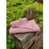 Lněná osuška, ručník a žíňka Pink