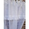 Lněná záclona Romantic White