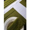 Lněný ubrousek Obsession Green