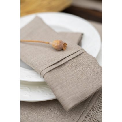 Ľanový obrúsok Luxury Linen Natur