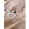 Ľanové posteľné obliečky Pink Bunny