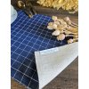 Obojstranné prestieranie Linen / Navy blue square