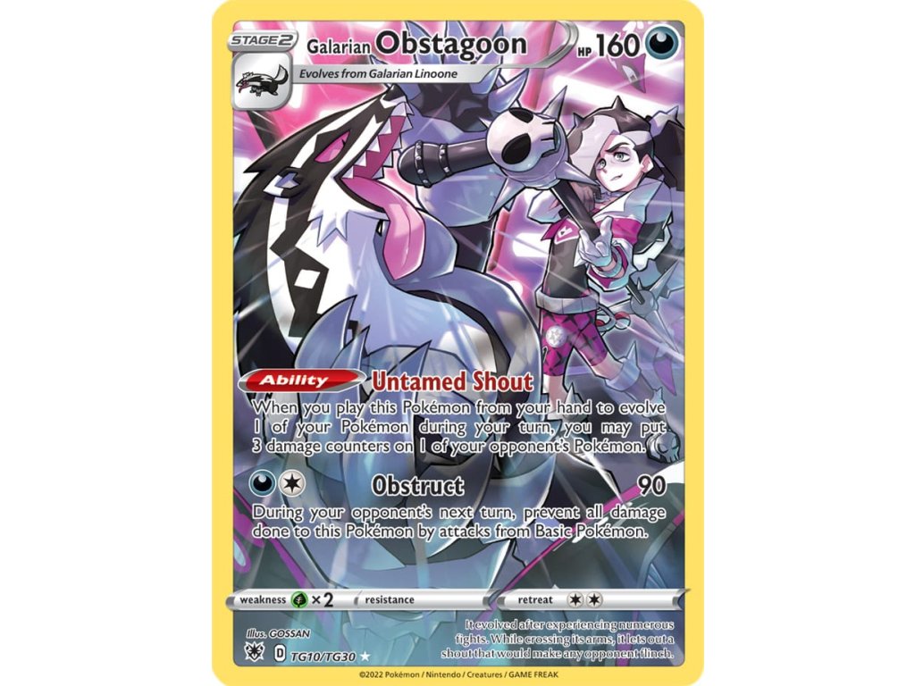 Galarian Obstagoon TG10/TG30 (Stav Near Mint (NM))
