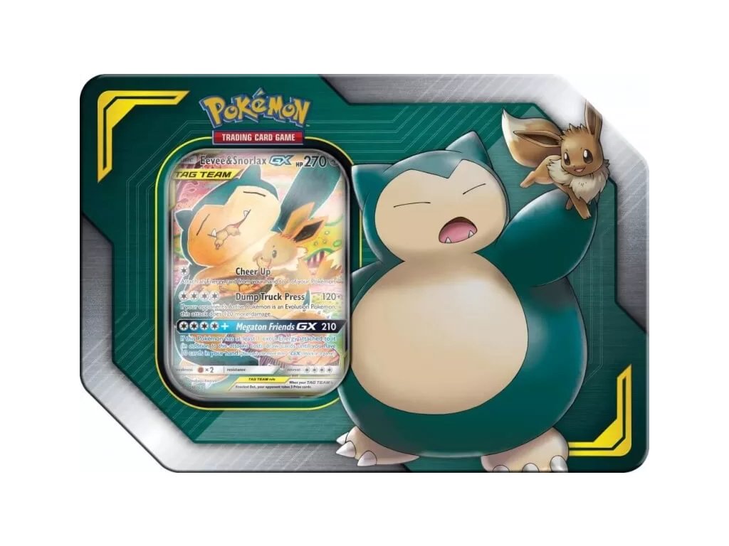 Pokémon TCG: Tag Team Tin - Eevee & Snorlax GX