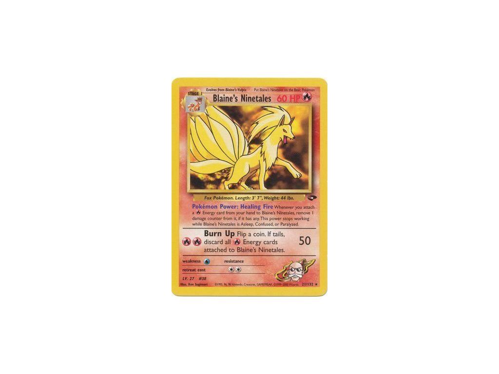 blaine's ninetales pokemon card value Blaine's Ninetales
