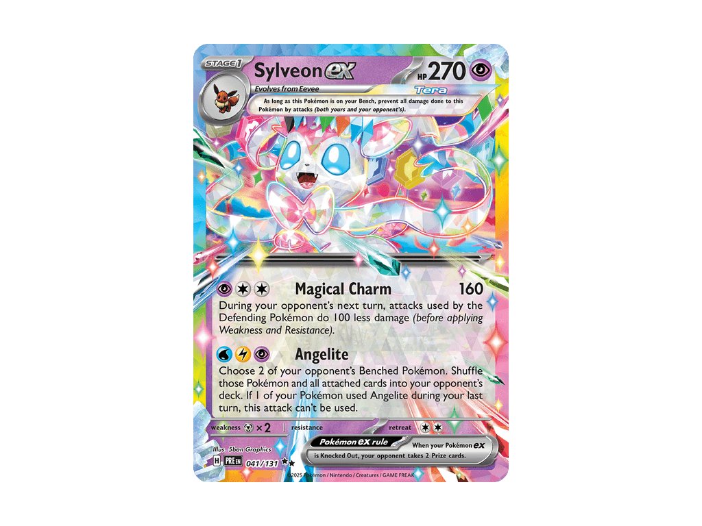 Sylveon ex 041/131 (Prismatic Evolutions Stamp)