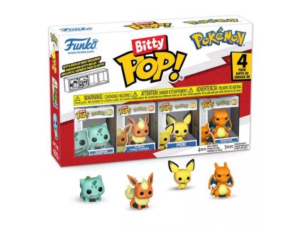 Funko Bitty POP! (Bulbasaur, Flareon, Pichu, Charizard)