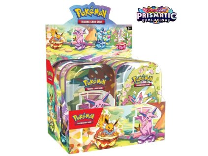 Pokémon TCG: Scarlet & Violet - Prismatic Evolutions Mini Tin Display