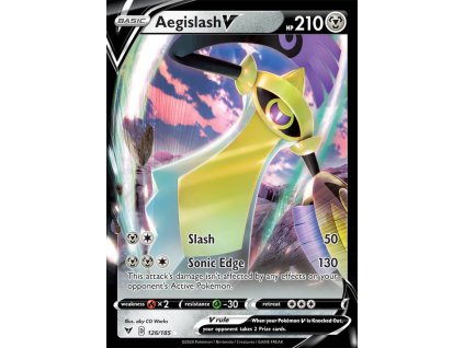 Aegislash V 126/185 (Stav Near Mint (NM))
