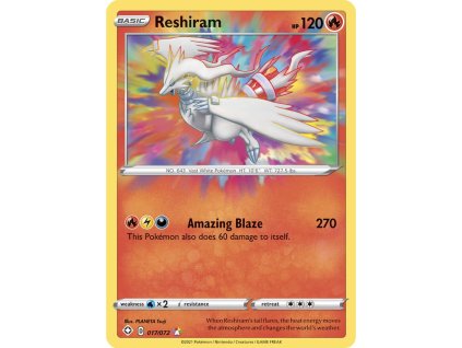 Reshiram 017/072 (Stav Near Mint (NM))