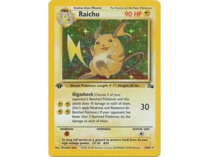 Raichu 14/62 (1st Edition)