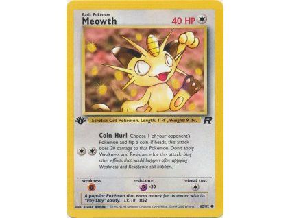 Meowth 62/82 (1st Edition)
