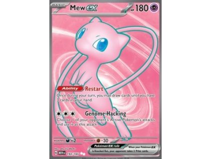 Mew ex 193/165 (Stav Near Mint (NM))