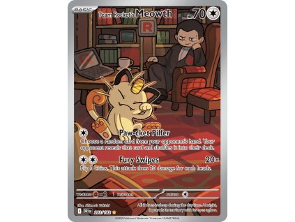 Team Rocket's Meowth 203/182