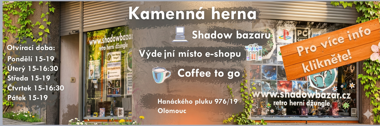 Retro herna v centru Olomouce!