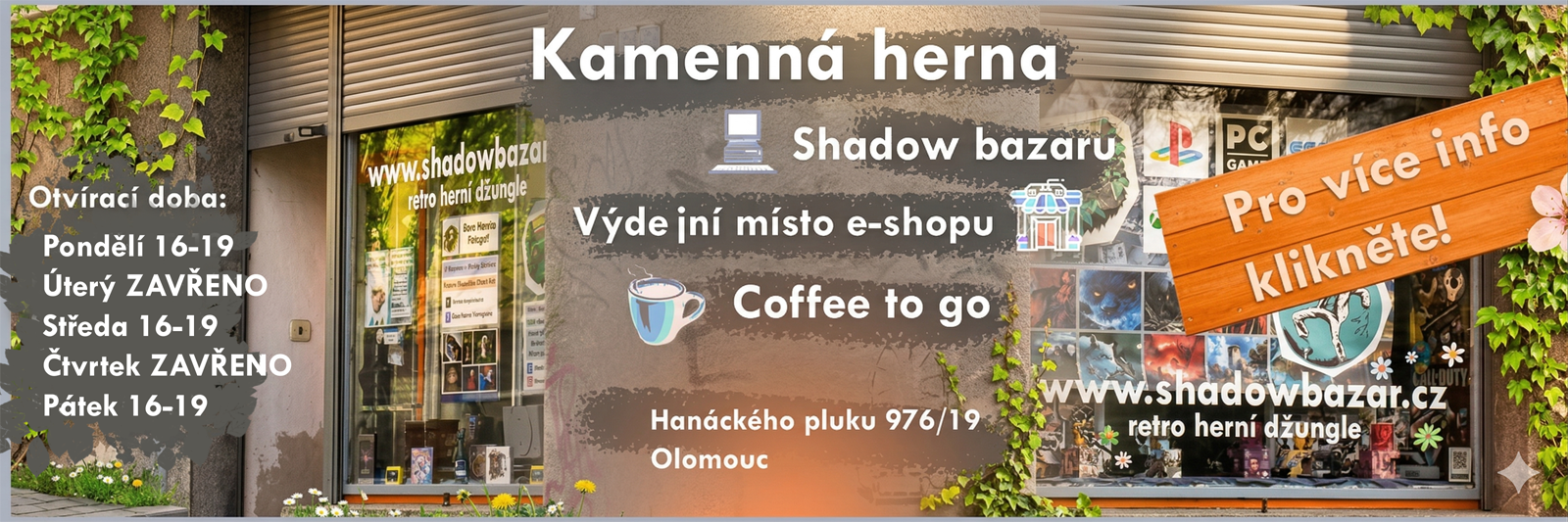 Retro herna v centru Olomouce!