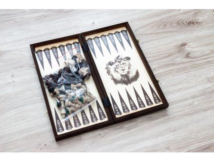 Drevené šachy a Backgammon