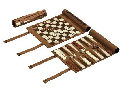 Cestovný šach, dáma a backgammon