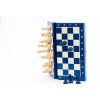 8942 10 magneticke drevene sachy mini modre