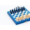 8942 6 magneticke drevene sachy mini modre