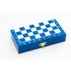 8942 3 magneticke drevene sachy mini modre