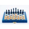 8942 5 magneticke drevene sachy mini modre