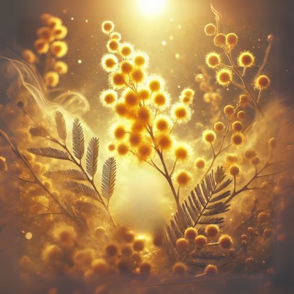 Vonný olej 10ml – Kvet mimózy a ľalia - rituál slnka